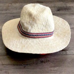 fashionable floppy beach hat